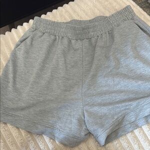 SHEIN Gray Athletic Shorts Soft Elastic Waist